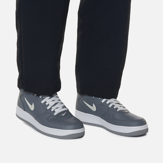 Кроссовки Nike Air Force 1 Mid QS NYC Cool Grey/White/Metallic Silver