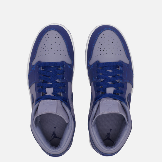 Женские кроссовки Jordan Wmns Air Jordan 1 Mid SE Iron Purple/Deep Royal Blue/White