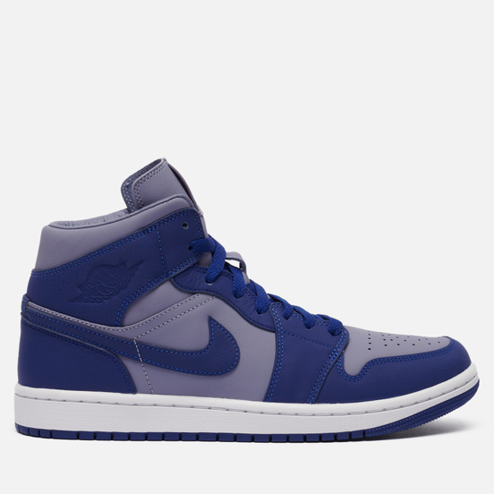 Женские кроссовки Jordan Wmns Air Jordan 1 Mid SE Iron Purple/Deep Royal Blue/White