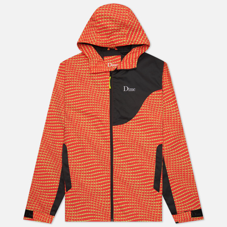 Мужская куртка ветровка Dime Warp Shell Windbreaker, цвет красный, размер S