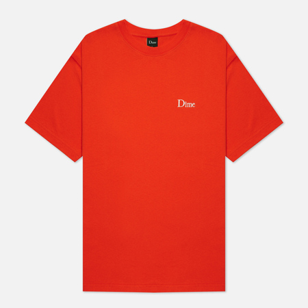 Мужская футболка Dime Classic Small Logo Crew Neck цвет оранжевый размер S 2150₽