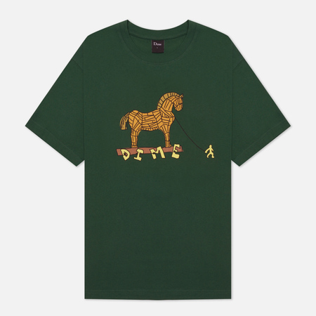 Мужская футболка Dime Trojan, цвет зелёный, размер M