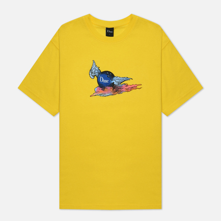 Мужская футболка Dime Air Ball, цвет жёлтый, размер XL
