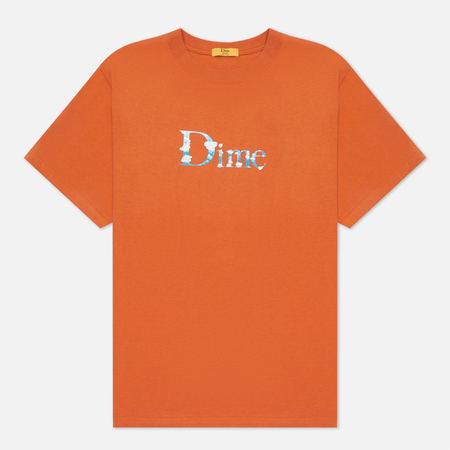 Мужская футболка Dime Dime Classic Chemtrail, цвет оранжевый, размер XL