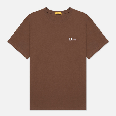 Мужская футболка Dime Dime Classic Small Logo, цвет коричневый, размер L