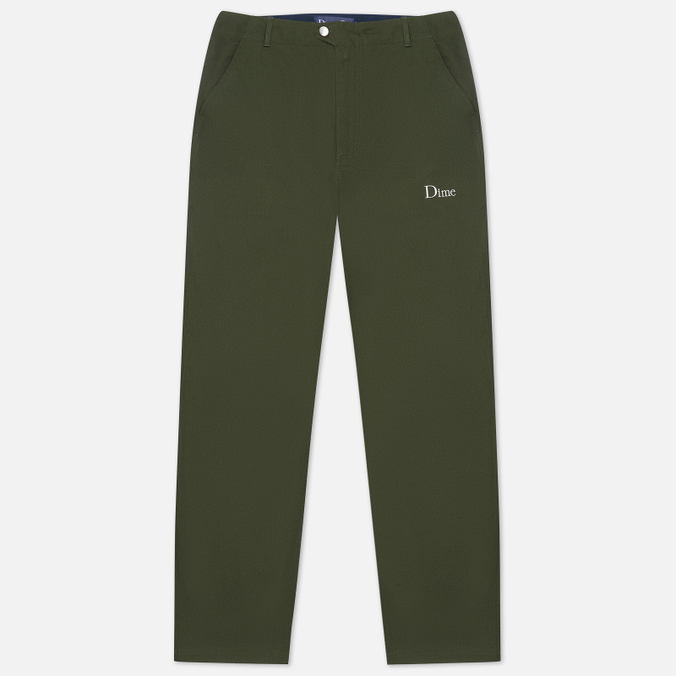 Мужские брюки Dime, цвет оливковый, размер XL DIMEF26-DKOL Dime Classic Chino Regular Fit - фото 1