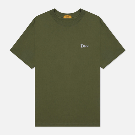 Мужская футболка Dime Dime Classic Small Logo, цвет оливковый, размер L