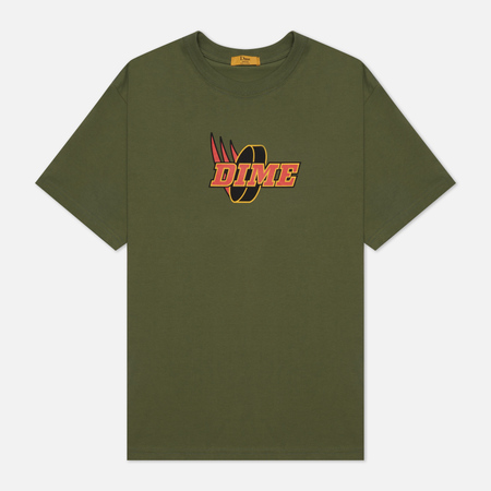 Мужская футболка Dime Garcons, цвет оливковый, размер L