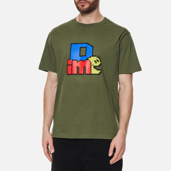 Мужская футболка Dime, цвет оливковый, размер S DIMEHO25-EUC Chat - фото 3