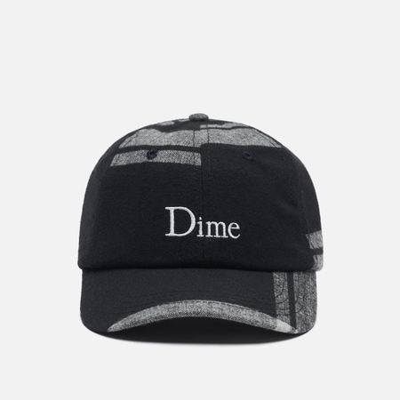 Кепка Dime Dime Classic Logo Plaid, цвет чёрный