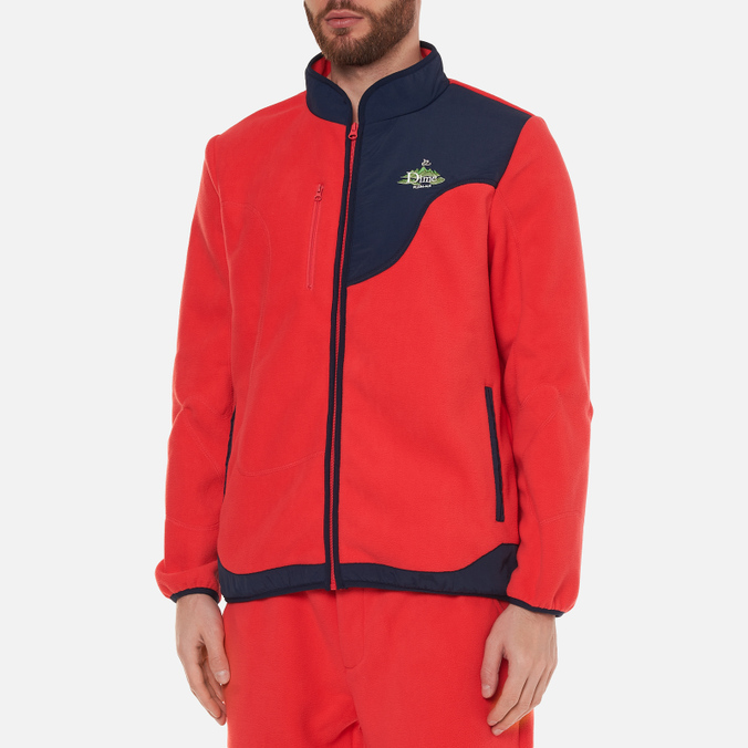 Мужская куртка Dime, цвет красный, размер M DIMES001-COR Plein-Air Polar Fleece - фото 3