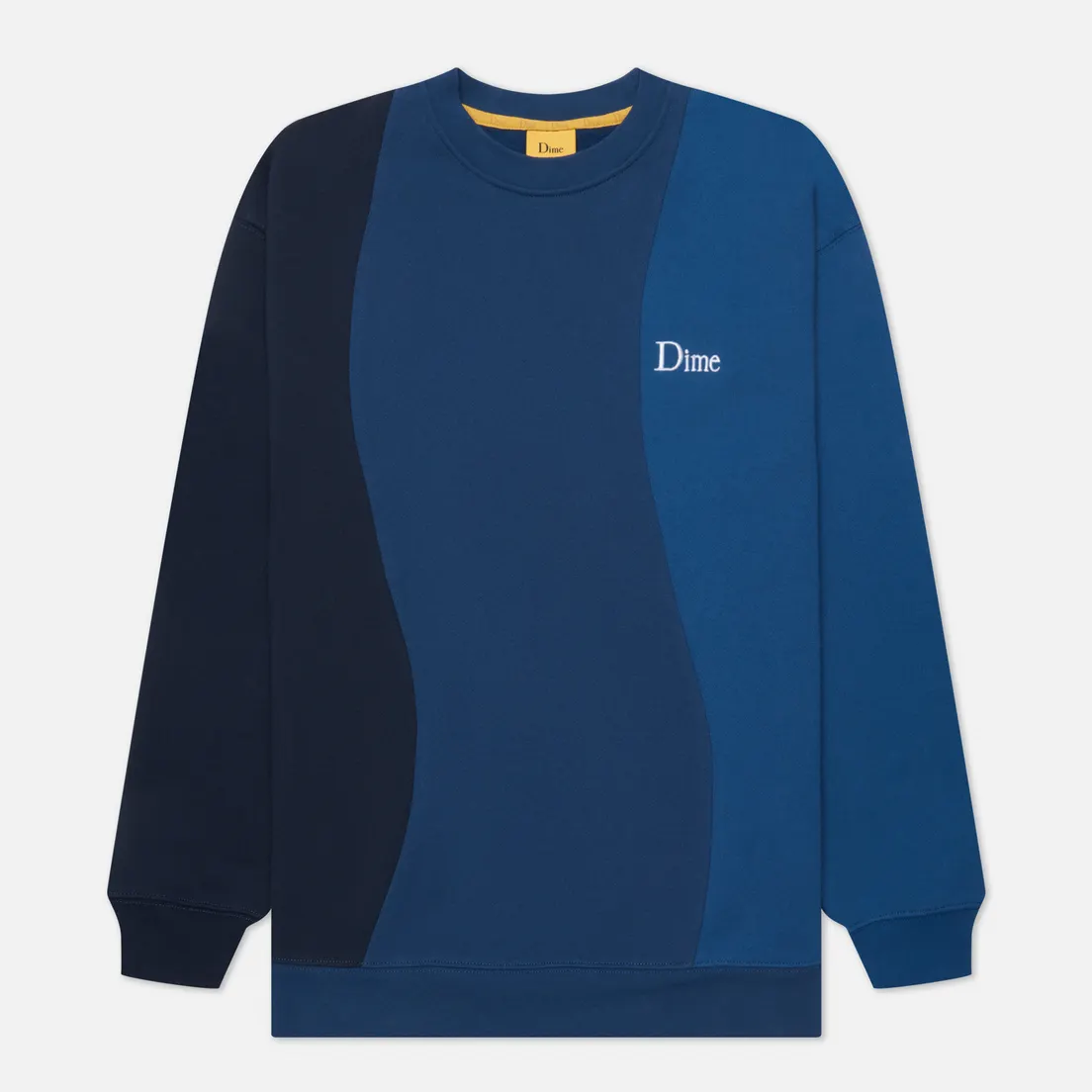 Dime Мужская толстовка Wavy 3-Tone Crew Neck