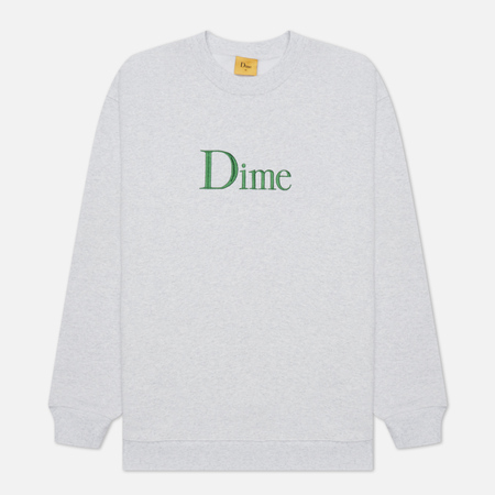 Мужская толстовка Dime Dime Classic Embroidered Crew Neck, цвет серый, размер S
