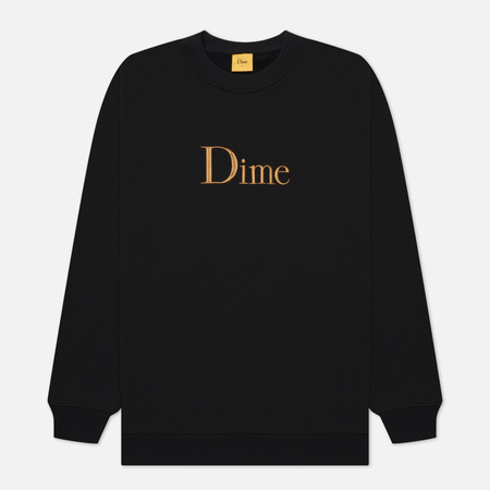 Мужская толстовка Dime Dime Classic Embroidered Crew Neck, цвет чёрный, размер S