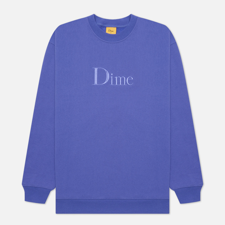 Мужская толстовка Dime Dime Classic Embroidered Crew Neck, цвет фиолетовый, размер L
