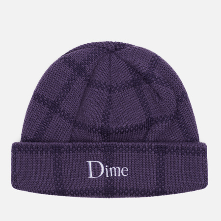 Шапка Dime Dime Classic Plaid, цвет фиолетовый