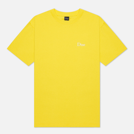 Мужская футболка Dime Classic Small Logo, цвет жёлтый, размер M