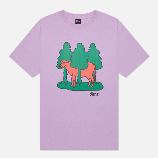 Мужская футболка Dime Forest Cow Lavender
