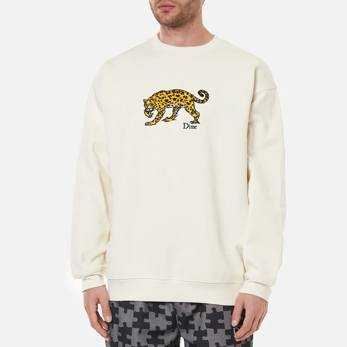 Dime Мужская толстовка Puzzle Cat Crew Neck