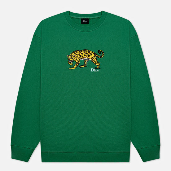 Мужская толстовка Dime Puzzle Cat Crew Neck Green