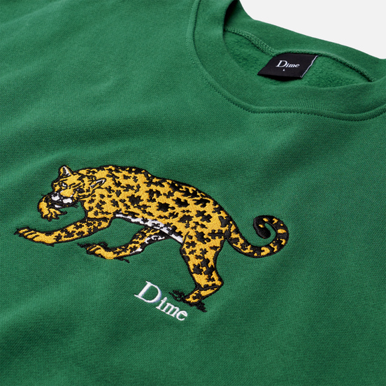 Мужская толстовка Dime Puzzle Cat Crew Neck Green