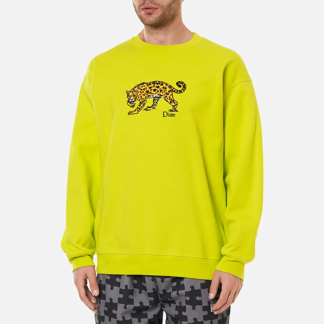 Dime Мужская толстовка Puzzle Cat Crew Neck