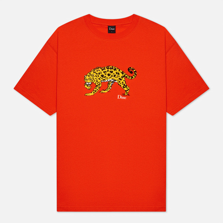 Мужская футболка Dime Puzzle Cat, цвет красный, размер S