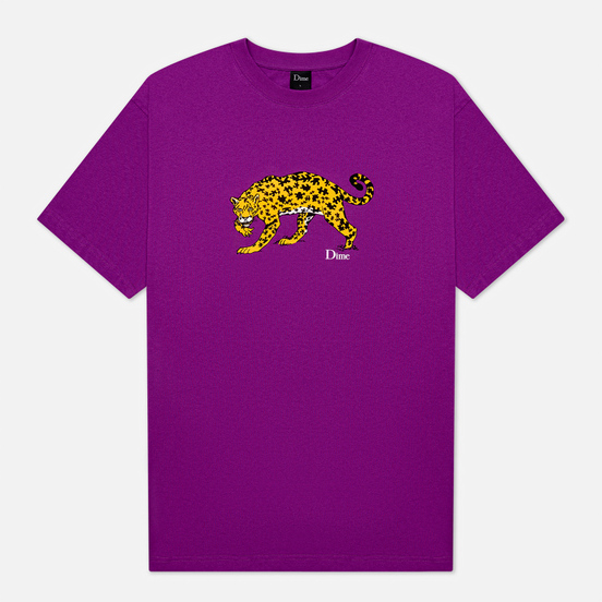 Мужская футболка Dime Puzzle Cat Dark Magenta