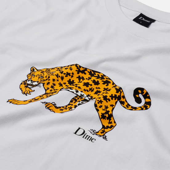 Мужская футболка Dime Puzzle Cat White