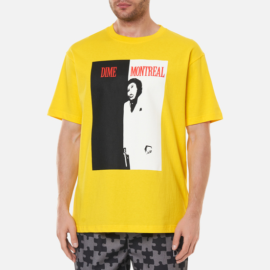 Мужская футболка Dime Restoration Face Yellow