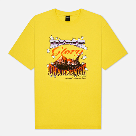 Мужская футболка Dime Glory Challenge, цвет жёлтый, размер XL