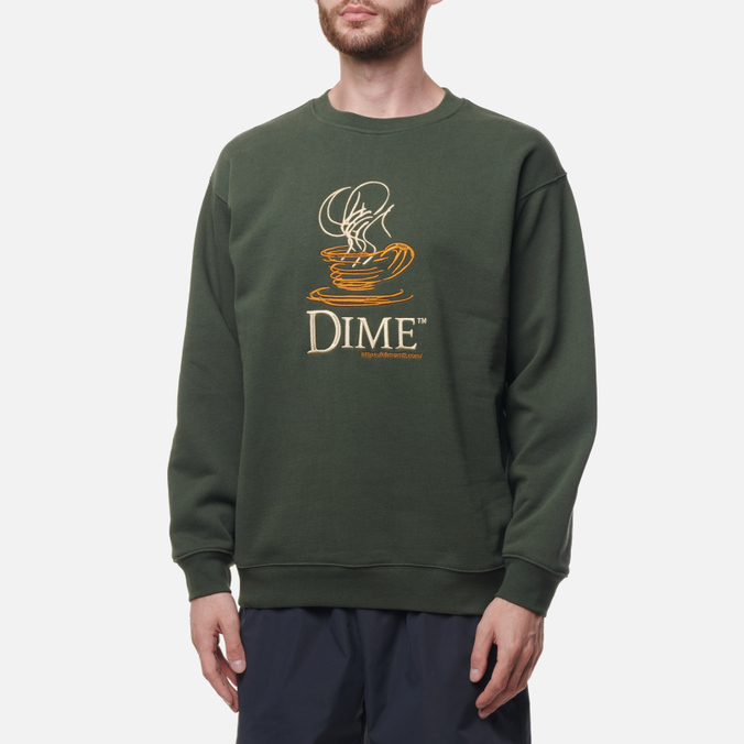 Мужская толстовка Dime, цвет зелёный, размер S DIMESU14FOR Oracle Crew Neck - фото 3