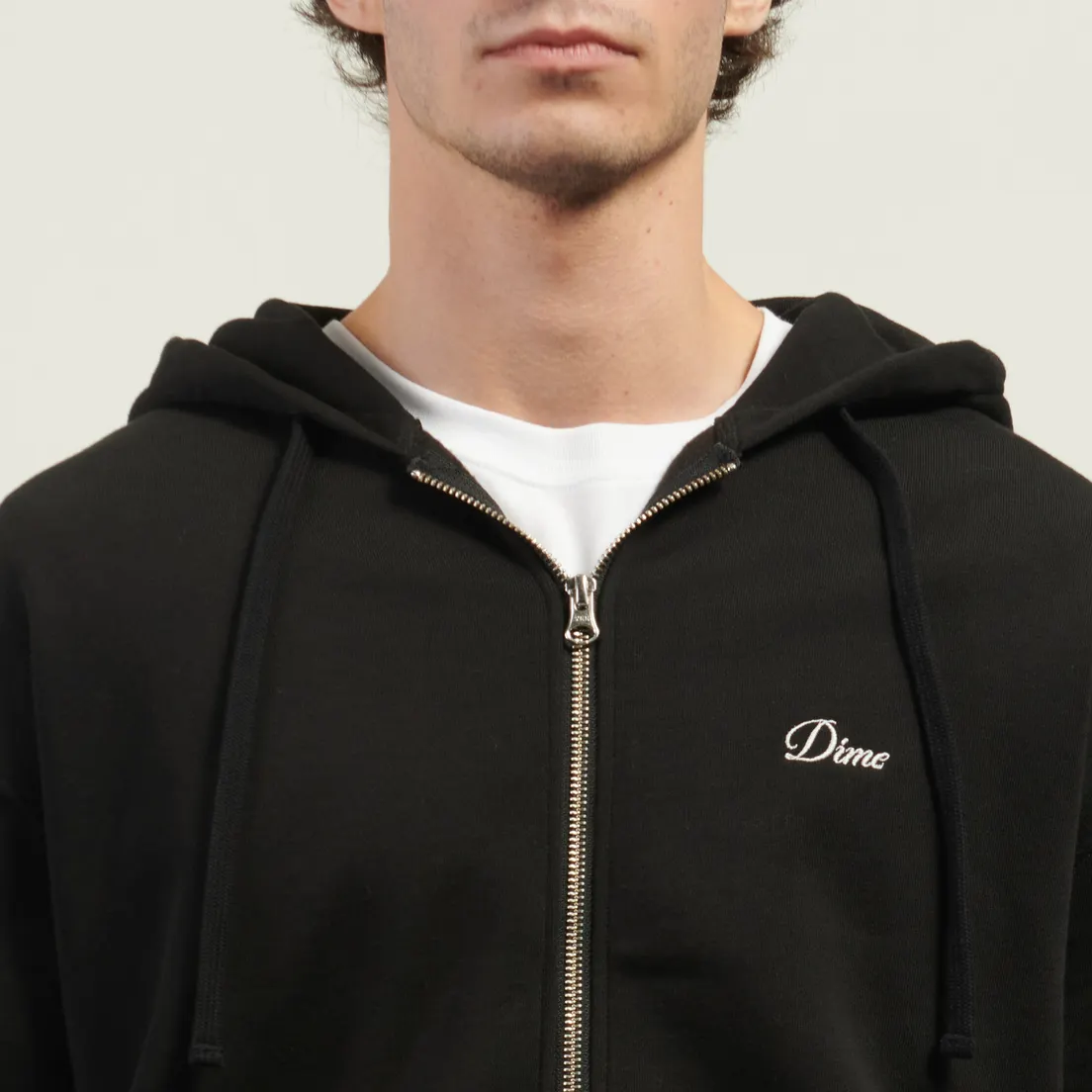Dime Мужская толстовка Cursive Small Logo Zip Hoodie