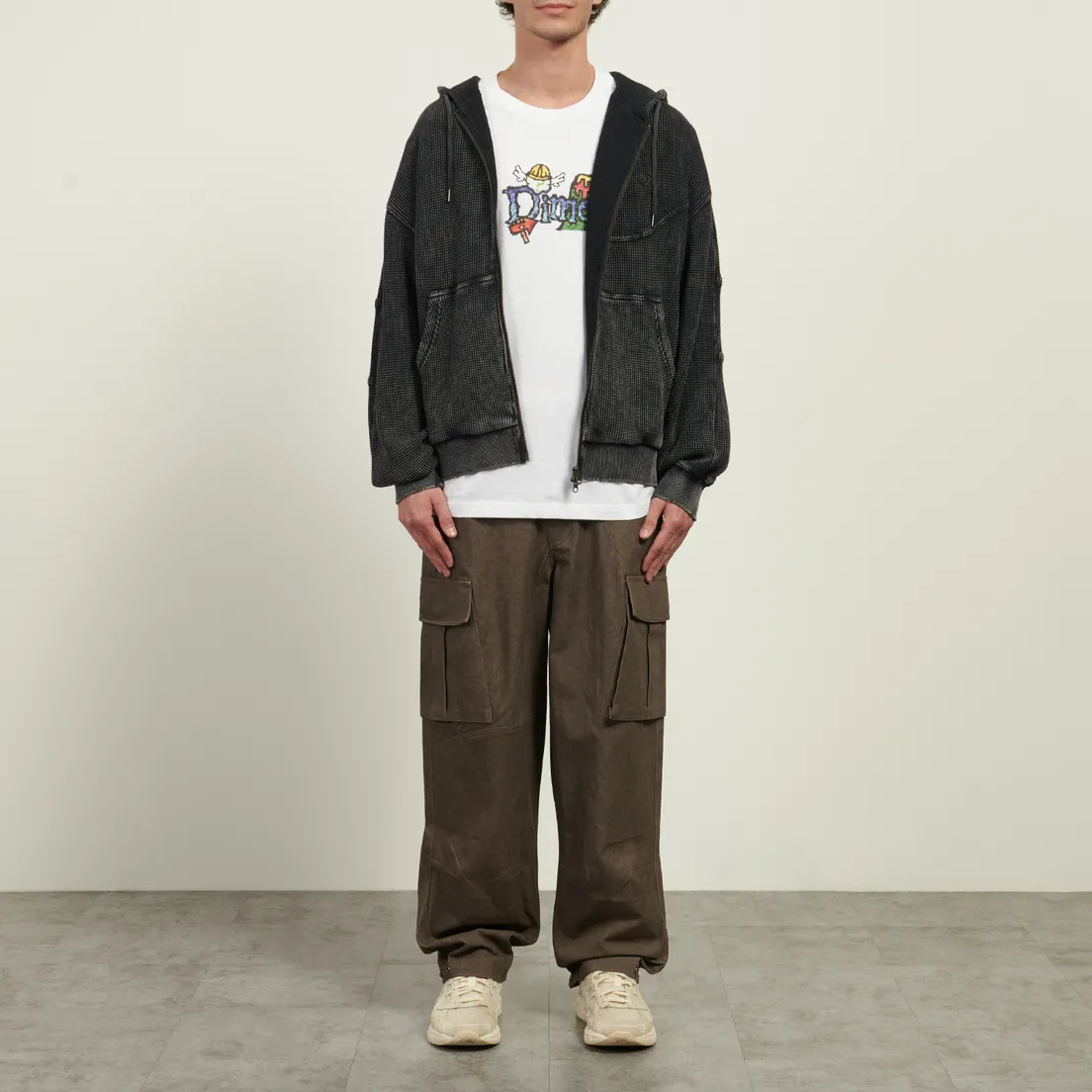 Dime Мужская толстовка Premium Waffle Zip Hoodie