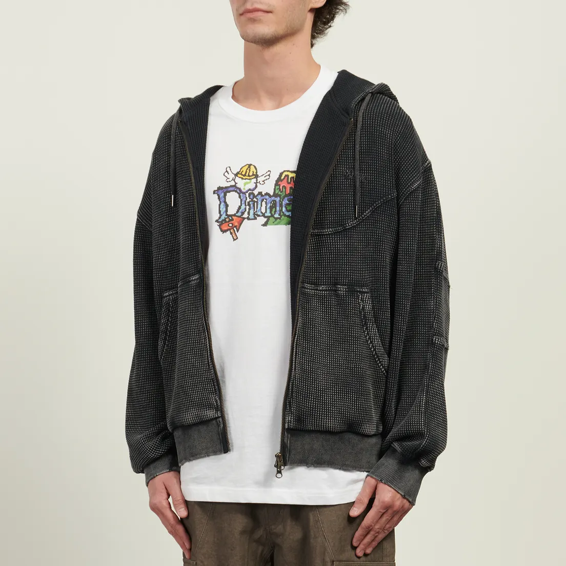 Dime Мужская толстовка Premium Waffle Zip Hoodie