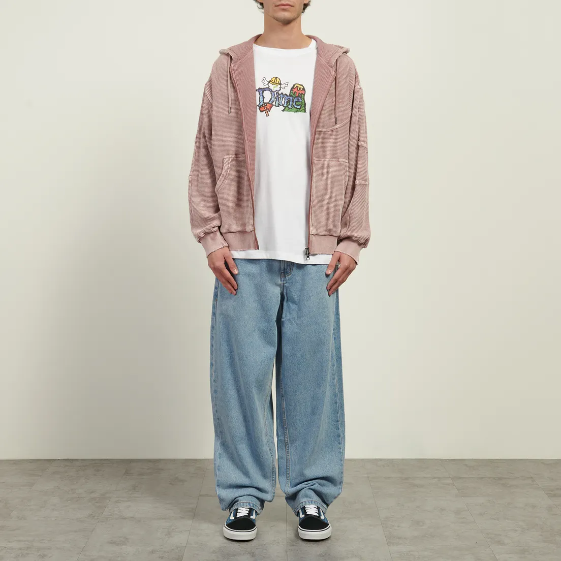 Dime Мужская толстовка Premium Waffle Zip Hoodie