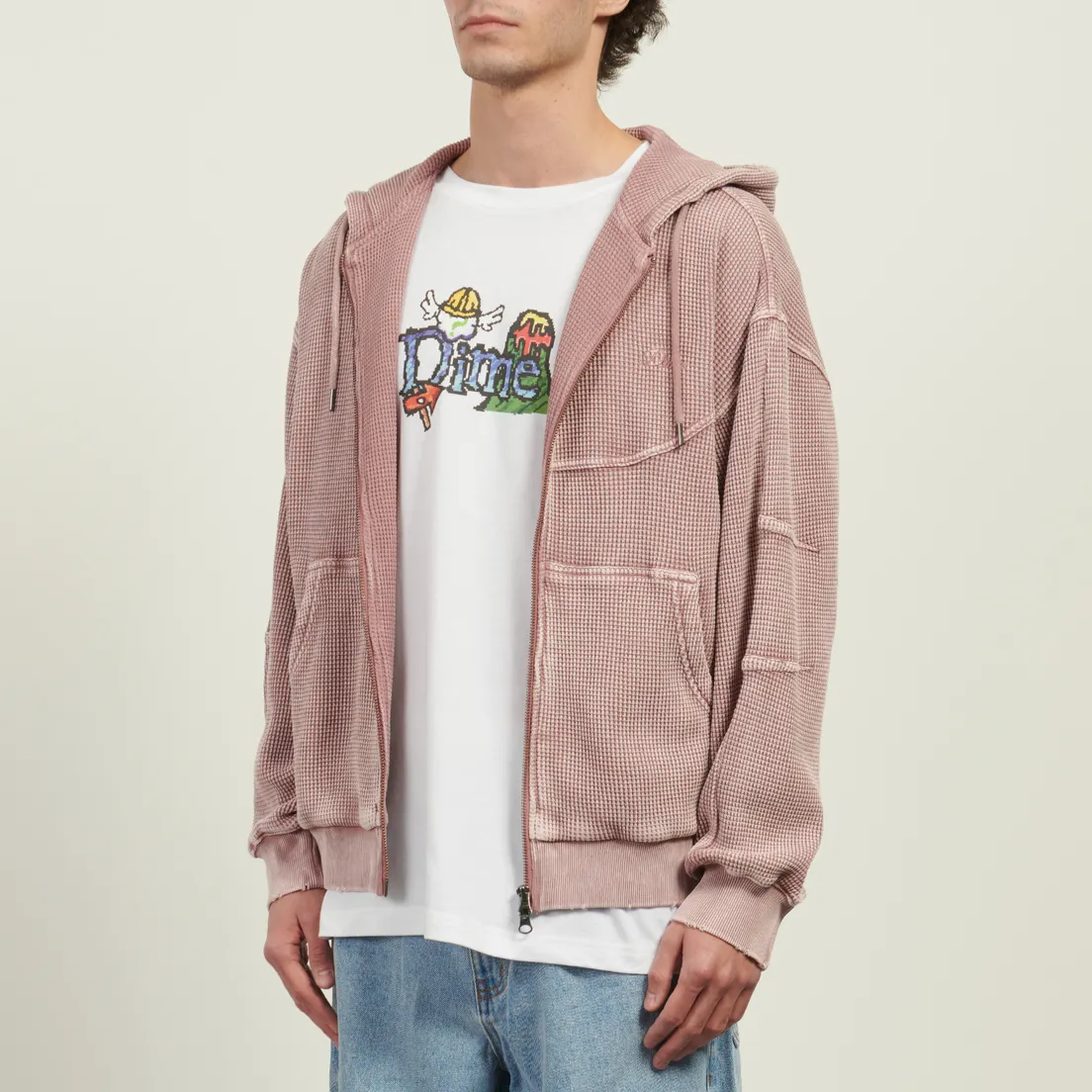 Dime Мужская толстовка Premium Waffle Zip Hoodie