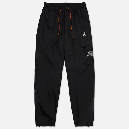 Мужские брюки Jordan Essentials Jumpman AOP Fleece, цвет чёрный, размер S