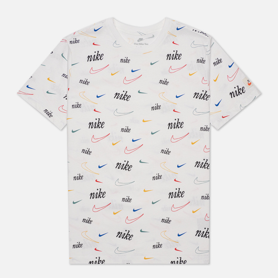 Мужская футболка Nike Swoosh 50 All Over Print White