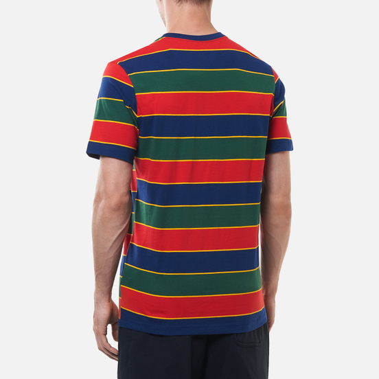 Мужская футболка Nike Court Embroidered Stripes Binary Blue