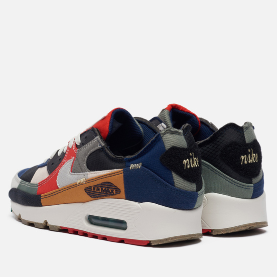 Женские кроссовки Nike Wmns Air Max 90 QS Legacy College Navy/Light Bone/Sail/Chile Red