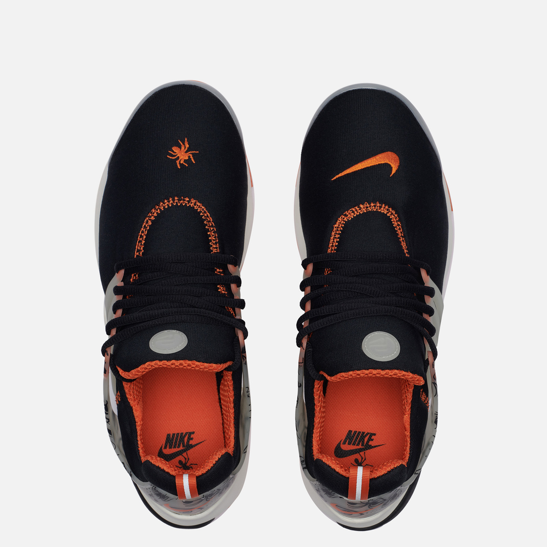 Nike air presto black and orange best sale