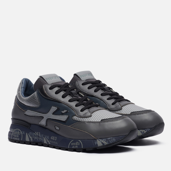 Мужские кроссовки Premiata Django 5505 Grey/Blue