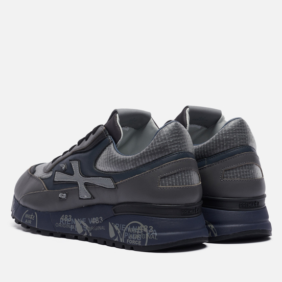 Мужские кроссовки Premiata Django 5505 Grey/Blue