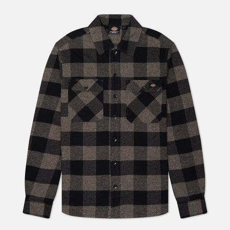 Мужская рубашка Dickies Sacramento, цвет серый, размер XL