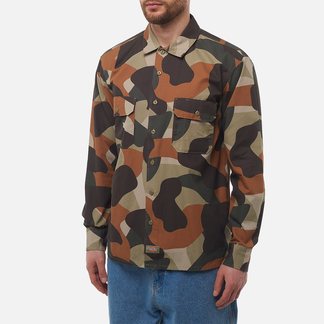 Dickies Мужская рубашка Camo Canvas Work