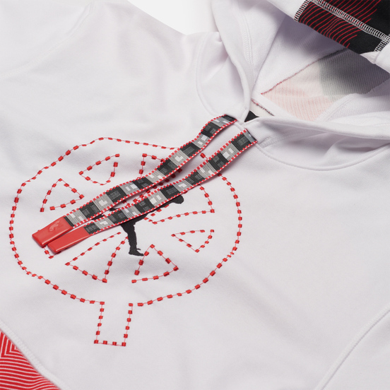 Мужская толстовка Jordan Fleece Hoodie Quai 54 White/University Red/Black