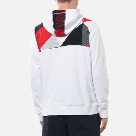 Мужская толстовка Jordan Fleece Hoodie Quai 54 White/University Red/Black