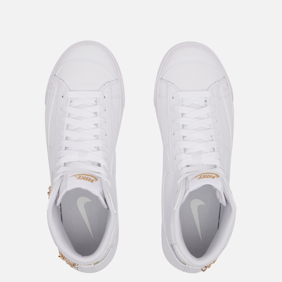 Женские кроссовки Nike Blazer Mid 77 LX White/White/Metallic Gold