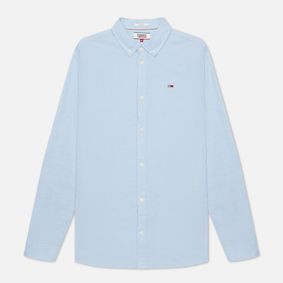 Мужская рубашка Tommy Jeans Stretch Oxford Shoreside Blue